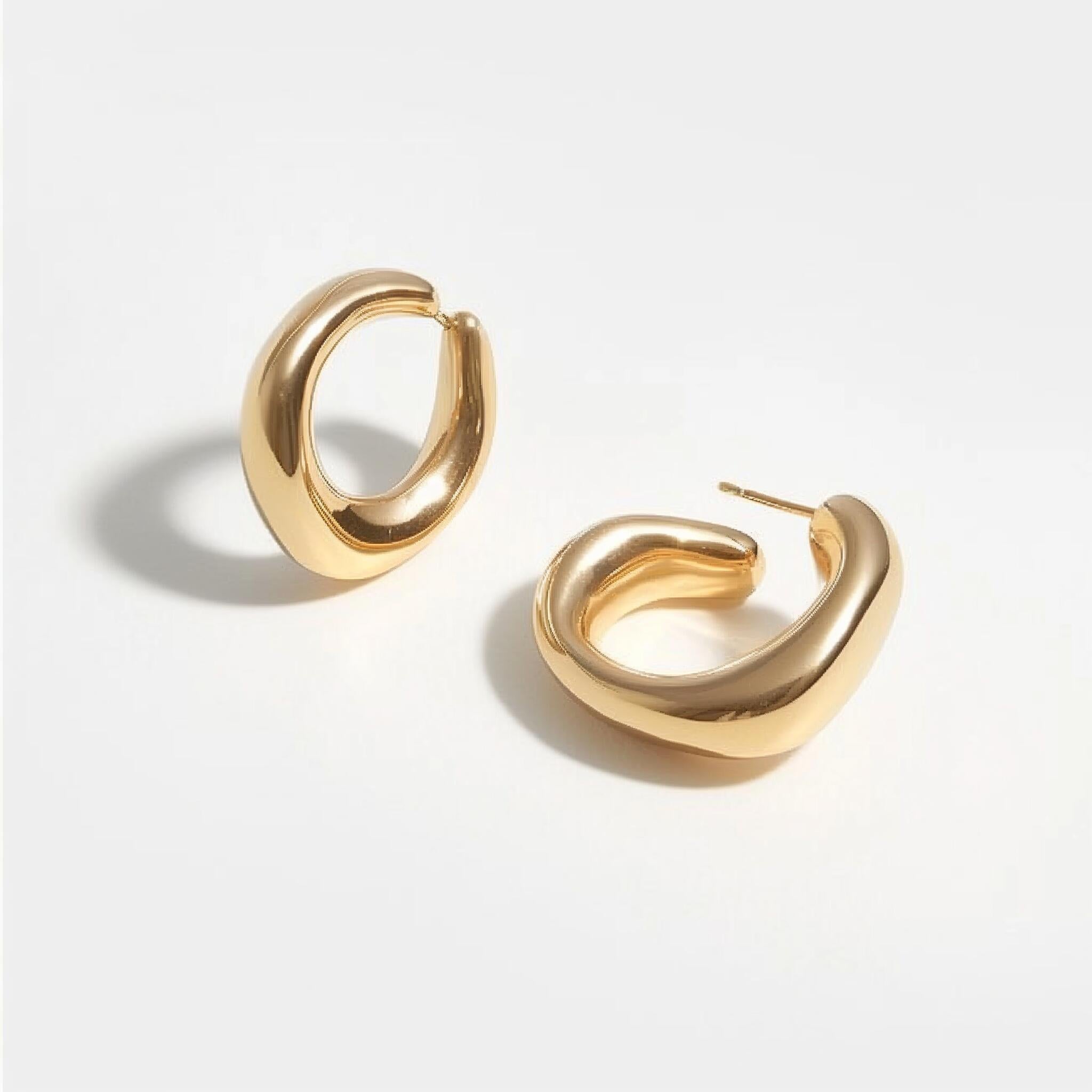 10K Gold hoop earrings